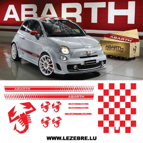 fiat 500 abarth stickers.